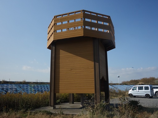 大井川　河口左岸の展望塔
